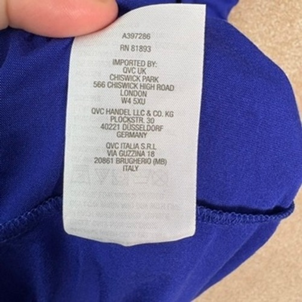 JASON WU Jersey Knit Dress Womens XL Blue Stretch Tiered Casual Everyday - Picture 6 of 7